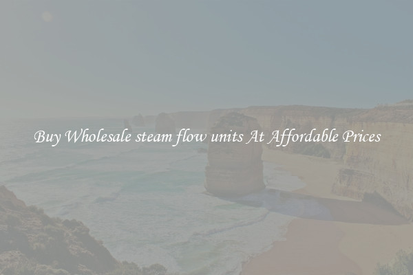 Buy Wholesale steam flow units At Affordable Prices
