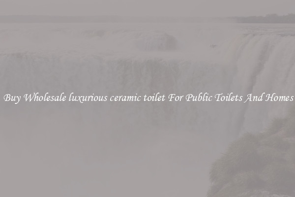 Buy Wholesale luxurious ceramic toilet For Public Toilets And Homes