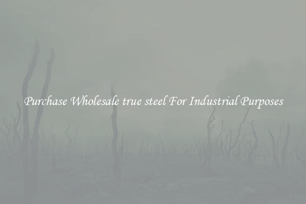 Purchase Wholesale true steel For Industrial Purposes
