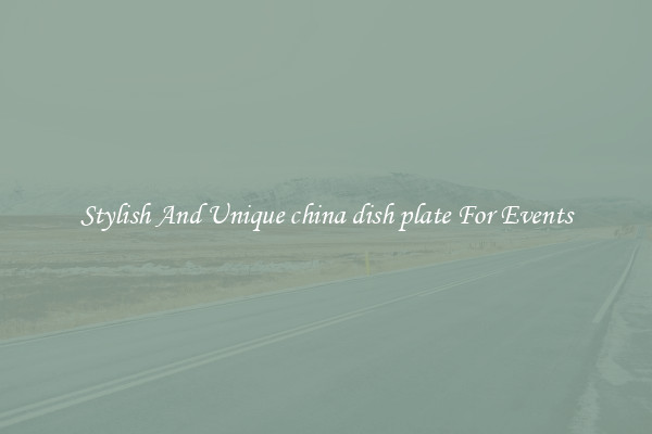Stylish And Unique china dish plate For Events