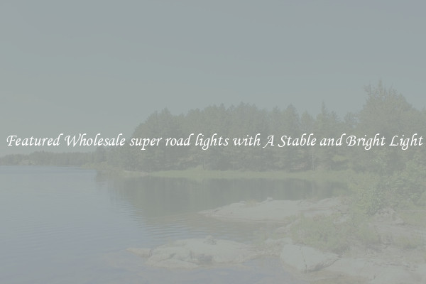Featured Wholesale super road lights with A Stable and Bright Light