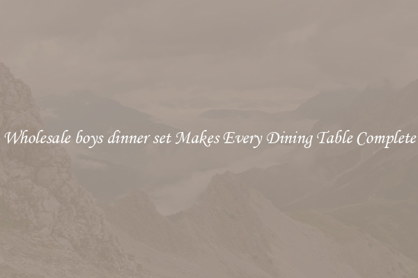 Wholesale boys dinner set Makes Every Dining Table Complete