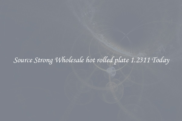 Source Strong Wholesale hot rolled plate 1.2311 Today