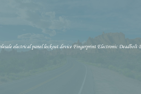 Wholesale electrical panel lockout device Fingerprint Electronic Deadbolt Door 
