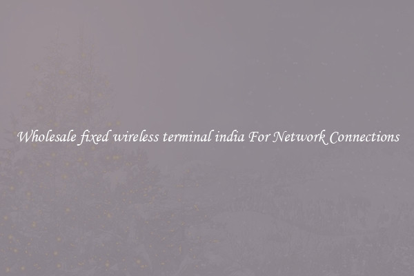 Wholesale fixed wireless terminal india For Network Connections