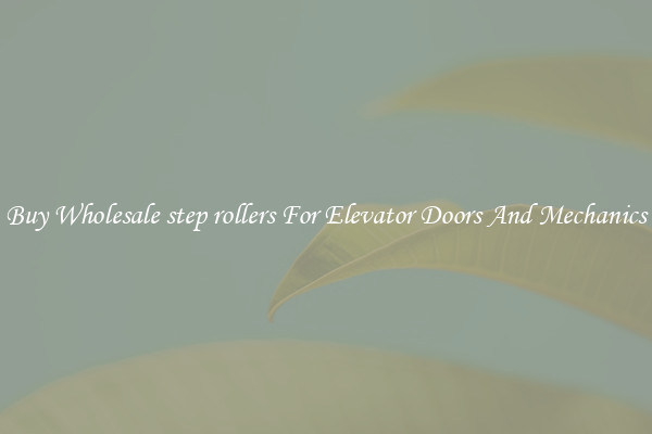 Buy Wholesale step rollers For Elevator Doors And Mechanics