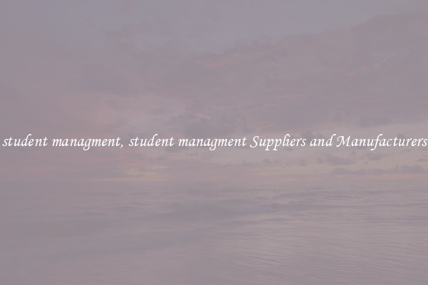 student managment, student managment Suppliers and Manufacturers