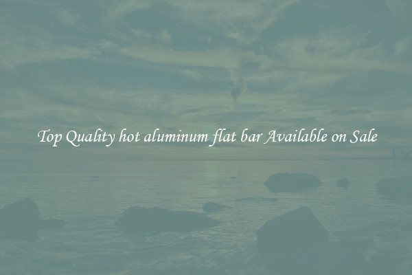 Top Quality hot aluminum flat bar Available on Sale