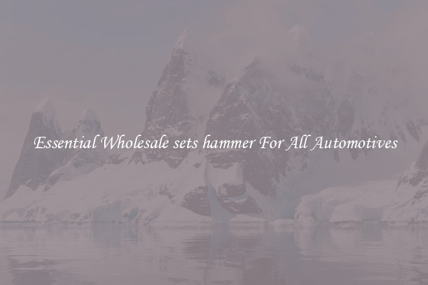 Essential Wholesale sets hammer For All Automotives